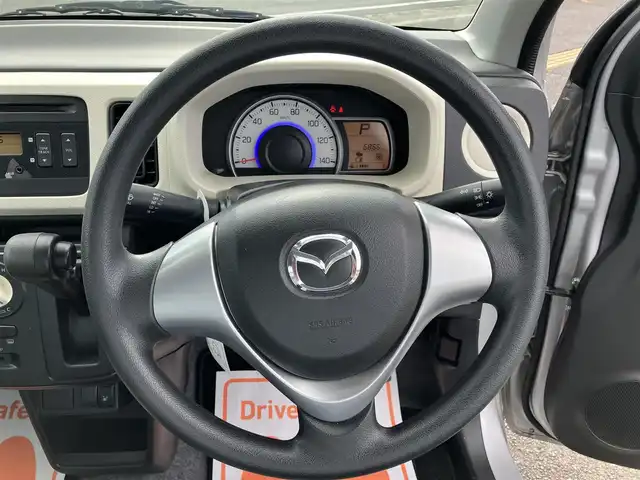 マツダ キャロル GL 広島県 2016(平28)年 0.7万km シルキーシルバーメタリック レーダーブレーキ/アイドリングストップ/シートヒーター（運転席）/マニュアルエアコン/キーレスキー/純正CDオーディオ/新車保証書/取扱説明書