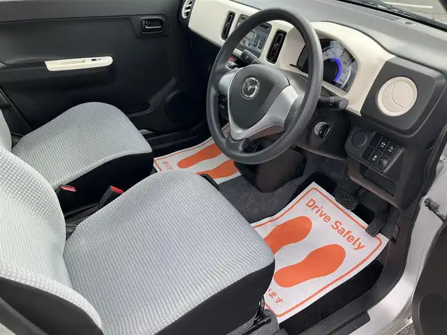 マツダ キャロル GL 広島県 2016(平28)年 0.7万km シルキーシルバーメタリック レーダーブレーキ/アイドリングストップ/シートヒーター（運転席）/マニュアルエアコン/キーレスキー/純正CDオーディオ/新車保証書/取扱説明書