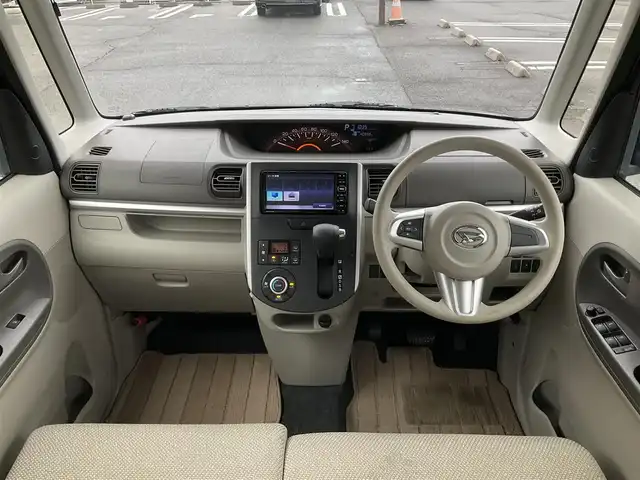 ダイハツ タント X SAⅡ 滋賀県 2015(平27)年 4.1万km プラムブラウンクリスタルマイカ 車検令和8年8月まで/片側パワースライドドア/純正ナビゲーション（NMCK-W65D）/・ワンセグTV/・CD/・USB/バックカメラ/ステアリングリモコン/・オーディオ操作/スペアキー/取扱説明書/保証書