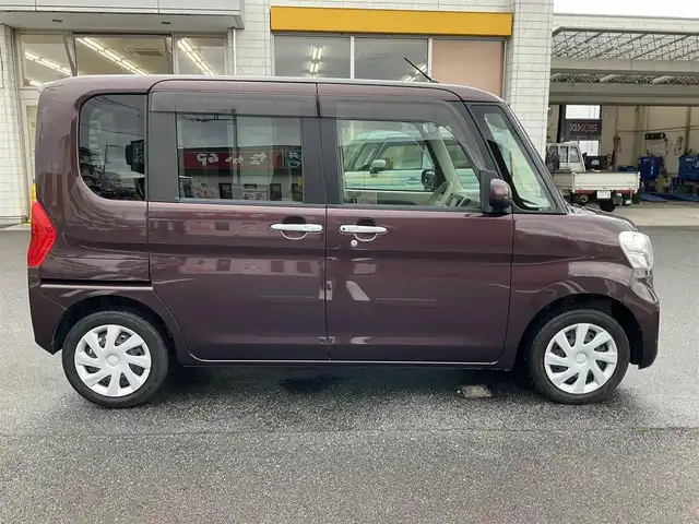 ダイハツ タント X SAⅡ 滋賀県 2015(平27)年 4.1万km プラムブラウンクリスタルマイカ 車検令和8年8月まで/片側パワースライドドア/純正ナビゲーション（NMCK-W65D）/・ワンセグTV/・CD/・USB/バックカメラ/ステアリングリモコン/・オーディオ操作/スペアキー/取扱説明書/保証書