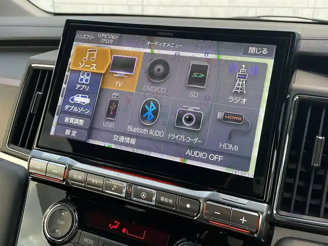 三菱 デリカＤ：５ P 福岡県 2022(令4)年 0.5万km グラファイトグレーメタリック/ブラックマイカ ALPINE11型ナビ(フルセグTV/CD/DVD/BT)/全方位/オートホールド/ブラインドスポット/クルコン/ドラレコ/両側電動/電動リア/ETC/シートヒーター/ハンドルヒーター/USB/純正LED/純正アルミホイール/スペアキー/スマートキー/プッシュスタート