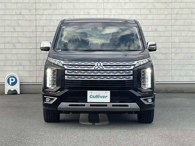 三菱 デリカＤ：５ P 福岡県 2022(令4)年 0.5万km グラファイトグレーメタリック/ブラックマイカ ALPINE11型ナビ(フルセグTV/CD/DVD/BT)/全方位/オートホールド/ブラインドスポット/クルコン/ドラレコ/両側電動/電動リア/ETC/シートヒーター/ハンドルヒーター/USB/純正LED/純正アルミホイール/スペアキー/スマートキー/プッシュスタート