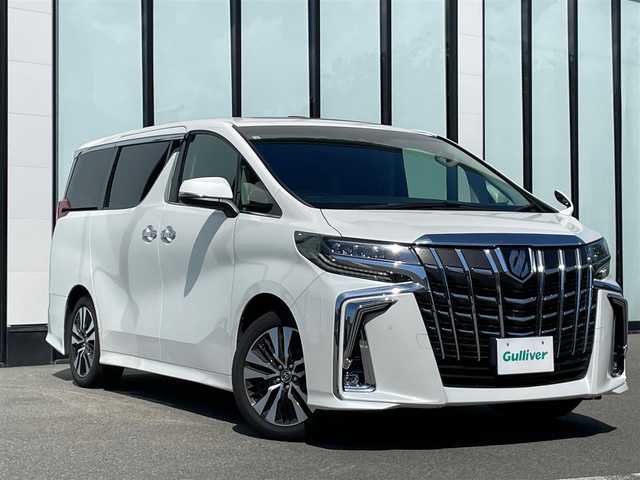 トヨタ アルファード S Cパッケージ 宮城県 2022(令4)年 4.9万km ホワイトパールクリスタルシャイン メーカー純正9.8インチナビ　/　（フルセグTV/Bluetooth/USB/HDMI）/純正12.1インチ後席モニター/ツインムーンルーフ　/バックカメラ　/ブラインドスポットモニター 　/デジタルインナーミラー/レザーシート（合皮）/　（エグゼクティブパワーシート/シートヒーター/ベンチレーション）/両側パワースライドドア/レーダークルーズコントロール　/ステアリングヒーター　/パワーバックドア/オートマチックハイビーム/前後ドライブレコーダー/純正18インチアルミホイール/ビルトインＥＴＣ2.0　/三眼ＬＥＤヘッドライト