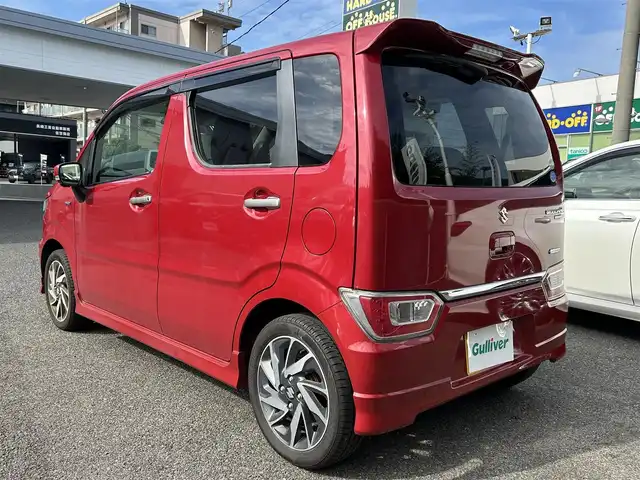 スズキ ワゴンＲ HYBRID FZ リミテッド 長崎県 2019(平31)年 3.9万km フェニックスレッドパール ・社外SDナビ（AM/FM/TV/CD/DVD/SD）/・ブルートゥース/・ハンドルスイッチ/・アイドリングストップ/・横滑り防止装置/・衝突軽減システム/・ヒートシーター（前席）/・ドライブレコーダー（前方）/・全方位カメラ/・オートライト/・ABS/・取扱説明書/・保証書/・スペアキー1本