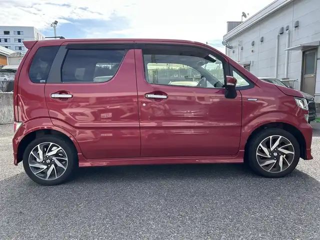 スズキ ワゴンＲ HYBRID FZ リミテッド 長崎県 2019(平31)年 3.9万km フェニックスレッドパール ・社外SDナビ（AM/FM/TV/CD/DVD/SD）/・ブルートゥース/・ハンドルスイッチ/・アイドリングストップ/・横滑り防止装置/・衝突軽減システム/・ヒートシーター（前席）/・ドライブレコーダー（前方）/・全方位カメラ/・オートライト/・ABS/・取扱説明書/・保証書/・スペアキー1本