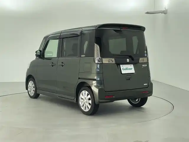 スズキ スペーシア カスタム XS 福井県 2013(平25)年 8万km クールカーキPM スマートキー/メモリナビ/ワンセグTV/バックカメラ/衝突軽減ブレーキ/オートライト/片側パワースライドドア