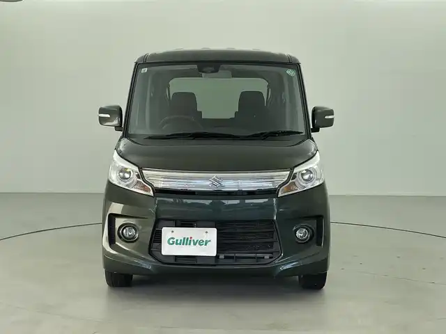 スズキ スペーシア カスタム XS 福井県 2013(平25)年 8万km クールカーキPM スマートキー/メモリナビ/ワンセグTV/バックカメラ/衝突軽減ブレーキ/オートライト/片側パワースライドドア
