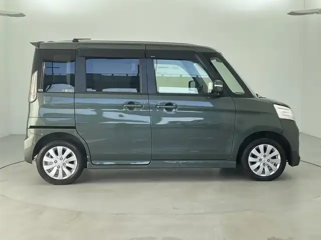 スズキ スペーシア カスタム XS 福井県 2013(平25)年 8万km クールカーキPM スマートキー/メモリナビ/ワンセグTV/バックカメラ/衝突軽減ブレーキ/オートライト/片側パワースライドドア