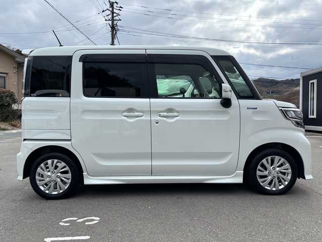 マツダ フレアワゴン カスタムスタイル ハイブリッド XG 福岡県 2020(令2)年 5.6万km ピュアホワイトP ワンオーナー/純正ディーラーナビオプション/（AM/FM/iPod/Bluetooth/SMARTUSEN/ワンセグTV）/アイドリングストップ/パーキングアシスト/レーンキープアシスト/衝突被害軽減システム/横滑り防止装置/ヒートシーター（D）/パワースライドドア（片側）/ハンズフリー/プッシュスタート/純正フロアマット/純正アルミホイール/電格ミラー/スペアキー×１/保証書/取扱説明書