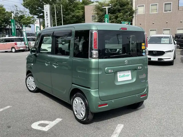 スズキ スペーシア HYBRID G 鳥取県 2018(平30)年 6.2万km ツールグリーンパールメタリック フルタイム4WD/デュアルセンサーブレーキサポート/KENWOODナビ【MDV-D305W】/・CD/・ワンセグ/バックモニター/ETC/ドライブレコーダー/スマートキー/プッシュスタート/D席シートヒーター/ABS/横滑り防止装置/レーンキープアシスト/オートライト/W＆サイドエアバック