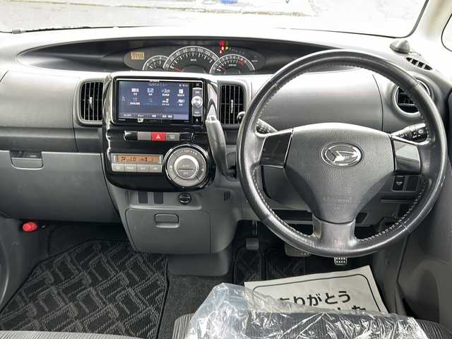 ダイハツ タント カスタム Vセレクション 道東・釧路十勝 2009(平21)年 11万km ブラックマイカ ４WD/社外SDナビ/CD/DVD/ワンセグTV/バックカメラ/キセノンヘッドライト/前後ドライブレコーダー/革巻きステアリング