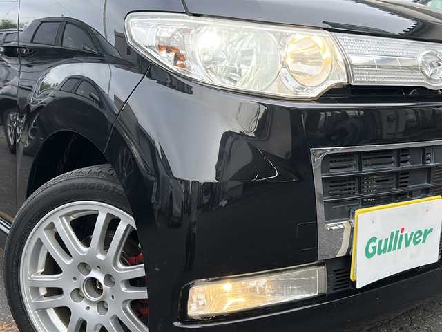 ダイハツ タント カスタム Vセレクション 道東・釧路十勝 2009(平21)年 11万km ブラックマイカ ４WD/社外SDナビ/CD/DVD/ワンセグTV/バックカメラ/キセノンヘッドライト/前後ドライブレコーダー/革巻きステアリング