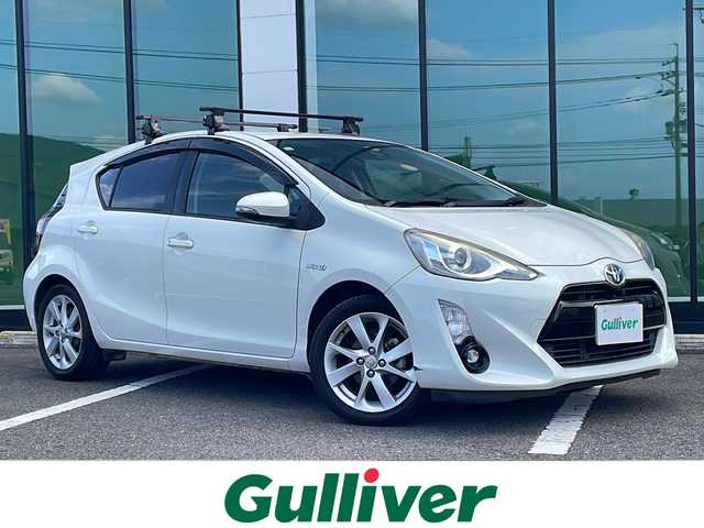 トヨタ アクア G ブラックソフトレザーセレ 福岡県 2015(平27)年 16.9万km ライムホワイトパールクリスタルシャイン ディーラーオプションメモリナビ/NSZTY64T/フルセグTV/BT接続/レーダークルーズコントロール/シートヒーター/バックカメラ/ビルトインETC/オートライト/純正フロアマット/純正ドアバイザー/純正16インチアルミホイール/スマートキー/プッシュスタート