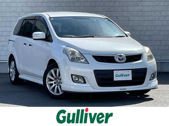 マツダ ＭＰＶ 23C Sporty Uスタイル 群馬県 2007(平19)年 7.2万km クリスタルホワイトパールマイカ 社外ナビゲーション/ＣＤ・ＭＤ/Ｂカメラ/ＥＴＣ/前後ドライブレコーダー/両側パワスラ/２列目オットマン/ウォークスルー/オートエアコン/純正フロアマット/純正アルミ/スペアキー