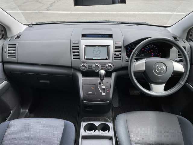 マツダ ＭＰＶ 23C Sporty Uスタイル 群馬県 2007(平19)年 7.2万km クリスタルホワイトパールマイカ 社外ナビゲーション/ＣＤ・ＭＤ/Ｂカメラ/ＥＴＣ/前後ドライブレコーダー/両側パワスラ/２列目オットマン/ウォークスルー/オートエアコン/純正フロアマット/純正アルミ/スペアキー