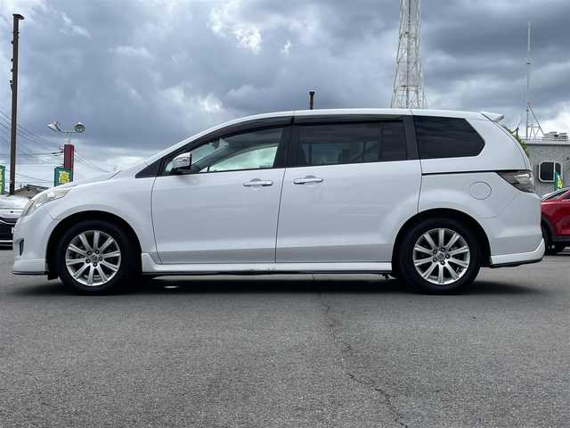 マツダ ＭＰＶ 23C Sporty Uスタイル 群馬県 2007(平19)年 7.2万km クリスタルホワイトパールマイカ 社外ナビゲーション/ＣＤ・ＭＤ/Ｂカメラ/ＥＴＣ/前後ドライブレコーダー/両側パワスラ/２列目オットマン/ウォークスルー/オートエアコン/純正フロアマット/純正アルミ/スペアキー