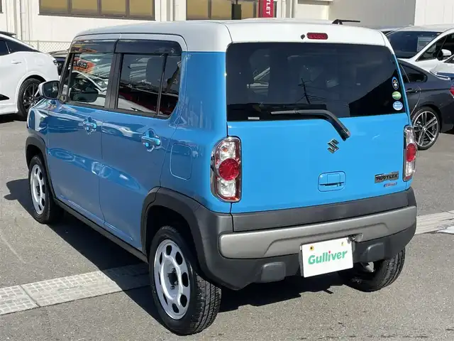 スズキ ハスラー G 群馬県 2016(平28)年 4.5万km サマーブルーM 純正７インチＳＤナビ　/バックカメラ　/ＴＶ　/前方ドラレコ　/前席シートヒーター　/衝突被害軽減システム　/ツートンカラー　/スマートキー　/ビルトインＥＴＣ　/アイドリングストップ　/本革ステアリング　/電動格納ミラー