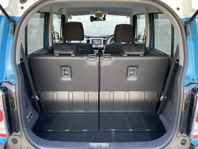 スズキ ハスラー G 群馬県 2016(平28)年 4.5万km サマーブルーM 純正７インチＳＤナビ　/バックカメラ　/ＴＶ　/前方ドラレコ　/前席シートヒーター　/衝突被害軽減システム　/ツートンカラー　/スマートキー　/ビルトインＥＴＣ　/アイドリングストップ　/本革ステアリング　/電動格納ミラー