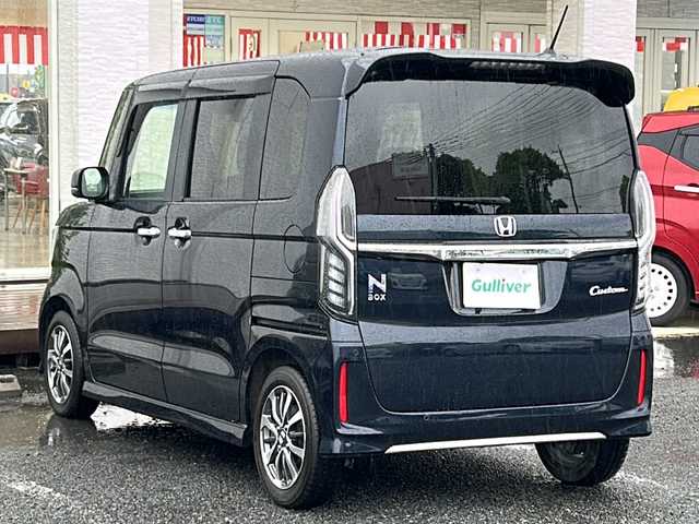 ホンダ Ｎ ＢＯＸ カスタム L 千葉県 2022(令4)年 3.1万km ミッドナイトブルービームM ナビＶＸＭ－２２４ＶＦｉ　バックカメラ　パワースライドドア　シートヒーター　ドラレコ　レーダークルーズ　ＬＥＤライト　オートライト　リアセンサー　ホンダセンシング　１４ＡＷ ミッドナイトブルービーム