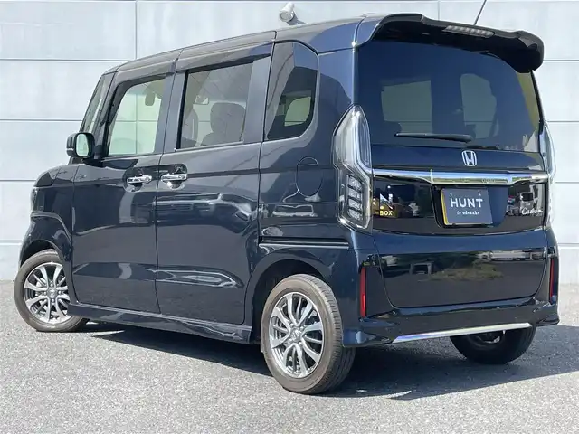 ホンダ Ｎ ＢＯＸ カスタム L 千葉県 2022(令4)年 3.1万km ミッドナイトブルービームM ホンダセンシング/・衝突軽減ブレーキ/レーンキープアシスト/・レーダークルーズコントロール/先行車発進お知らせ/・コーナーセンサー(後)/純正メモリナビ(VXM-224VFi)/バックカメラ/ステアリングスイッチ/片側パワースライドドア/シートヒーター(D/N席)/LEDヘッドライト/オートライト/フォグライト/電動パーキングブレーキ/スマートキー/プッシュスタート/純正AW/純正フロアマット