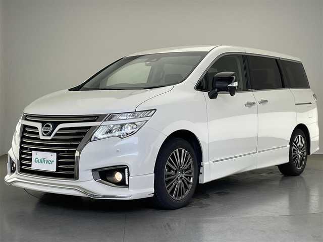 日産 エルグランド 250HWS S アーバンクロム 愛知県 2020(令2)年 6.3万km ブリリアントホワイトパール 純正９型ナビ　フルセグＴＶ　ＢＴ　バックカメラ　両側パワースライドドア　ハーフレザー　エマージェンシーブレーキ　衝突軽減装置　追従クルコン　レーンアシスト　コーナーセンサー　ＬＥＤオートライト　純正ドラレコナビ連動　オートハイビーム　オットマン　ETC　禁煙車