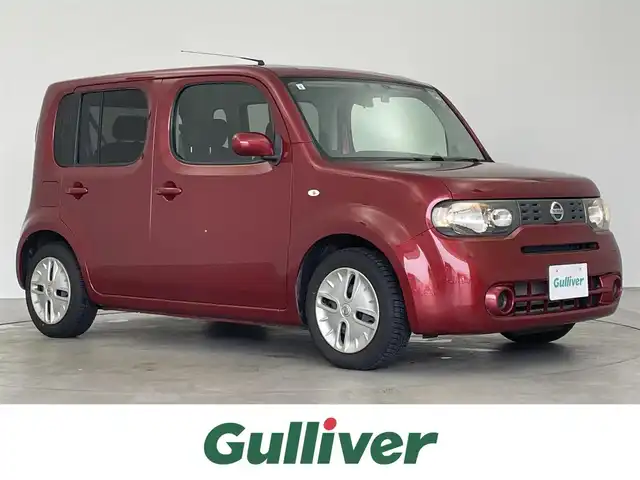 日産 キューブ 15X 埼玉県 2015(平27)年 4.3万km ラディアントレッド 純正ナビ　ドライブレコーダー　ＥＴＣ　地デジＴＶ　プッシュスタート　スマートキー　純正フロアマット　Ｂｌｕｅｔｏｏｔｈ　ＵＳＢ　エアコン　ＣＶＴ　横滑り防止　ＡＢＳ　アイドリングストップ