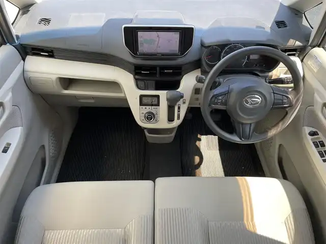 ダイハツ ムーヴ X SAⅡ 滋賀県 2015(平27)年 3.6万km シルキーブルーP ガソリン/2WD(FF)/CVT/7インチ社外ナビ【MDV-D303】/(FM/AM/CD/ワンセグ/USB)/バックカメラ/スマートアシストII/・プリクラッシュブレーキアシスト	/・踏み間違い防止アシスト	/・レーンキープアシスト	/電動格納ミラー/アイドリングストップ/ステアリングスイッチ/オートライト/ハロゲンライト/フルオートエアコン/プッシュスタート/スマートキー/スペアキー/社外フロアマット/ドアバイザー