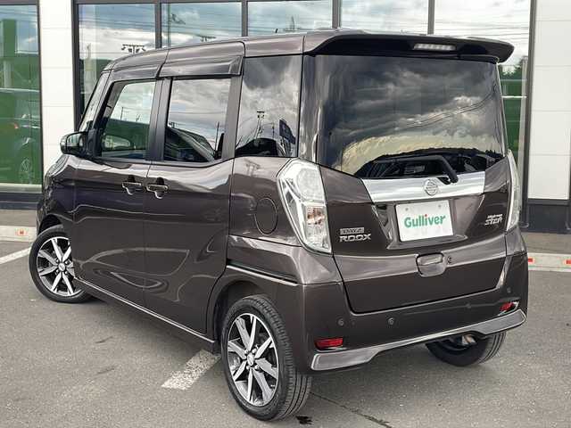 日産 デイズ ルークス HWS X Vセレクション 道東・釧路十勝 2019(令1)年 6.6万km アッシュブラウンM ・４WD/・純正SDナビ（BT・CD・DVD・地デジ）/・アラウンドビューモニター/・両側パワースライドドア/・社外ヘッドレストモニター×２/・・ハーフレザーシート/・社外前後ドライブレコーダー/・社外エンジンスターター/・衝突軽減ブレーキ/・アイドリングストップ/・横滑り防止装置/・運転席シートヒーター/・HIDヘッドライト/・フォグライト/・オートライト/・オートハイビーム/・E T C/・純正15インチAW/・プッシュスタート/・スマートキー