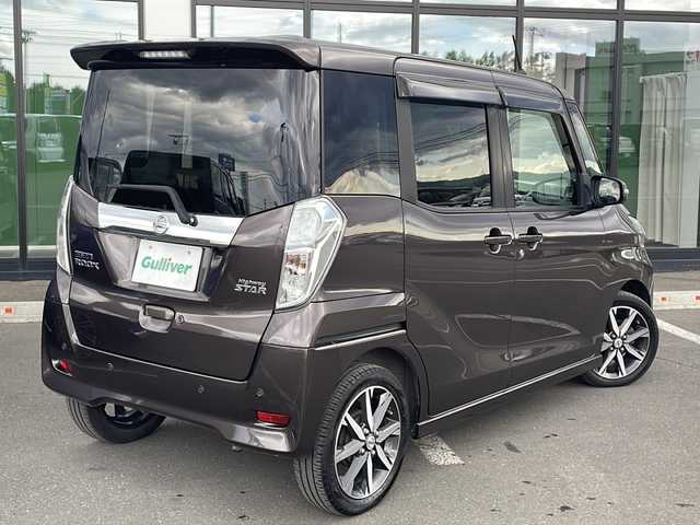 日産 デイズ ルークス HWS X Vセレクション 道東・釧路十勝 2019(令1)年 6.6万km アッシュブラウンM ・４WD/・純正SDナビ（BT・CD・DVD・地デジ）/・アラウンドビューモニター/・両側パワースライドドア/・社外ヘッドレストモニター×２/・・ハーフレザーシート/・社外前後ドライブレコーダー/・社外エンジンスターター/・衝突軽減ブレーキ/・アイドリングストップ/・横滑り防止装置/・運転席シートヒーター/・HIDヘッドライト/・フォグライト/・オートライト/・オートハイビーム/・E T C/・純正15インチAW/・プッシュスタート/・スマートキー