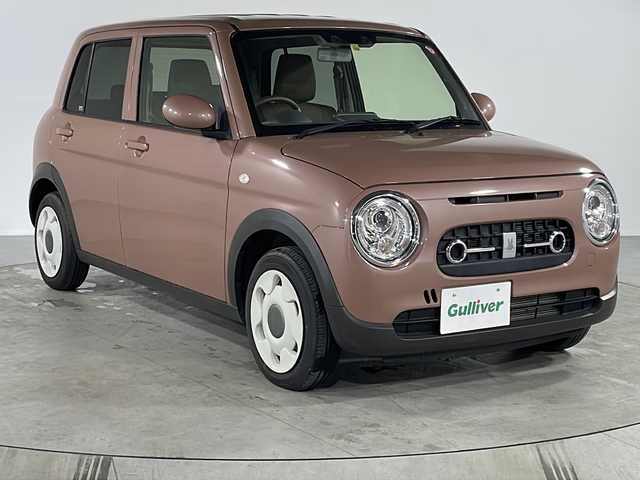 スズキ ラパン ＬＣ L 福岡県 2022(令4)年 0.6万km テラコッタピンクメタリック 純正ディスプレイオーディオ/Bluetooth/apple car play/android auto/バックカメラ/後方コーナーセンサー/パーキングアシスト/運転席シートヒーター/レーンキープアシスト/衝突被害軽減システム/横滑り防止装置/スペアキー/ベンチシート/USB/プッシュエンジンスタート/LEDヘットライト/アイドリングストップ/純正フロアマット