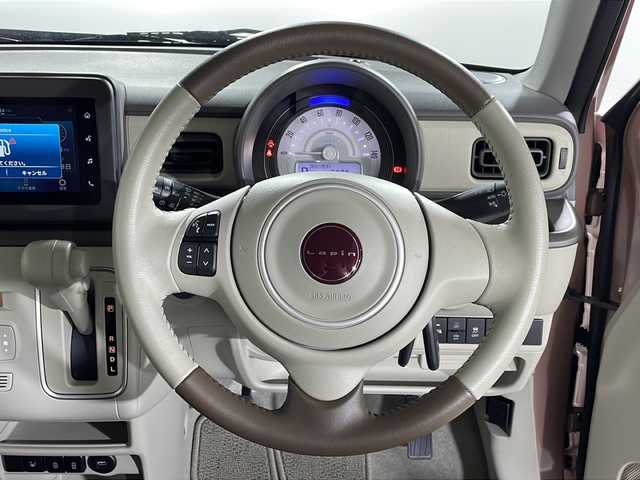 スズキ ラパン ＬＣ L 福岡県 2022(令4)年 0.6万km テラコッタピンクメタリック 純正ディスプレイオーディオ/Bluetooth/apple car play/android auto/バックカメラ/後方コーナーセンサー/パーキングアシスト/運転席シートヒーター/レーンキープアシスト/衝突被害軽減システム/横滑り防止装置/スペアキー/ベンチシート/USB/プッシュエンジンスタート/LEDヘットライト/アイドリングストップ/純正フロアマット
