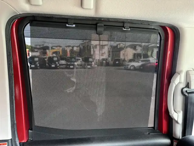 三菱 ｅＫスペース カスタムG 福岡県 2015(平27)年 7万km アメジストブラック/レッドM SDナビ(BT、フルセグTV、バックカメラ、iPod)/片側電動スライドドア/社外ETC/スマートキー/LEDオートライト/横滑り防止/社外AW/ダウンサス/社外スピーカー