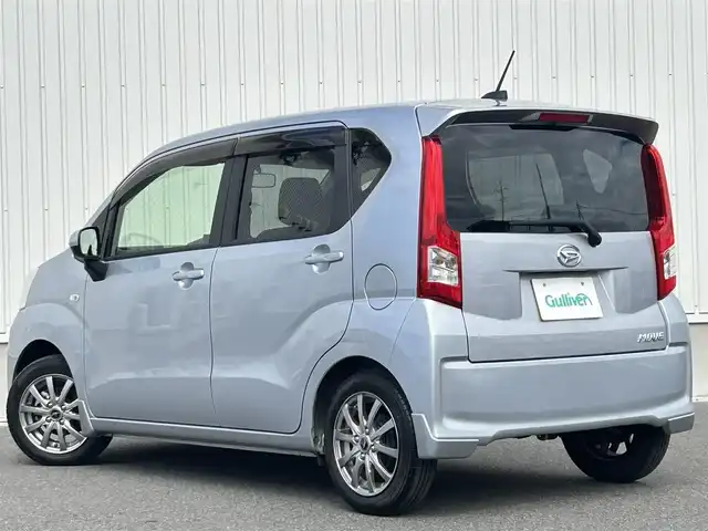 ダイハツ ムーヴ L 群馬県 2023(令5)年 2.4万km ブライトシルバーメタリック ワンオーナー/社外オーディオ（CK-W70D）/（CD/AM/FM/AUX）/キーレス/PWRモード/オートライト/電動格納ミラー/アイドリングストップ/アームレスト/ヘッドライトレベライザー/リアスポイラー/社外14インチアルミホイール/横滑り防止/保証書/取扱説明書