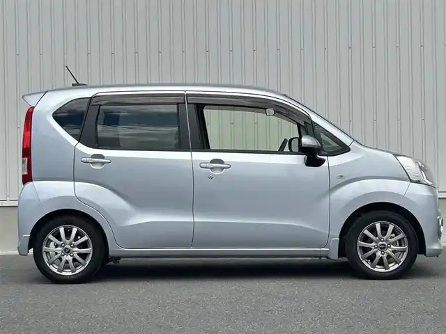 ダイハツ ムーヴ L 群馬県 2023(令5)年 2.4万km ブライトシルバーメタリック ワンオーナー/社外オーディオ（CK-W70D）/（CD/AM/FM/AUX）/キーレス/PWRモード/オートライト/電動格納ミラー/アイドリングストップ/アームレスト/ヘッドライトレベライザー/リアスポイラー/社外14インチアルミホイール/横滑り防止/保証書/取扱説明書