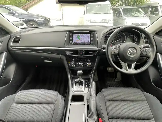 マツダ アテンザ ワゴン XD 静岡県 2014(平26)年 8.3万km ディープクリスタルブルーマイカ 1オーナー　/衝突軽減B /純正ナビ　/地デジ　/Bカメラ　/コーナーセンサー　/ディスチャージパッケージ /革巻きステアリング　/パドルシフト　/クルコン  /ルーフレール　/純正17インチAW /スマートキー /スペアキー  /ETC/保証書/取説