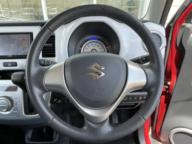 スズキ ハスラー X 宮崎県 2015(平27)年 5.8万km フェニックスレッドパール/ブルーイッシュブラックパール KENWOOD製社外ナビ　MDV-L402/(AM.FM.DVD.CD.USB)/ETC/オートライト/シートヒーター/アイドリングストップ/横滑り防止機能/衝突軽減ブレーキ/オートエアコン/盗難防止装置/スマートキー/電格ミラー/パワーウィンドウ/パワーステアリング/ABS/シガーソケット