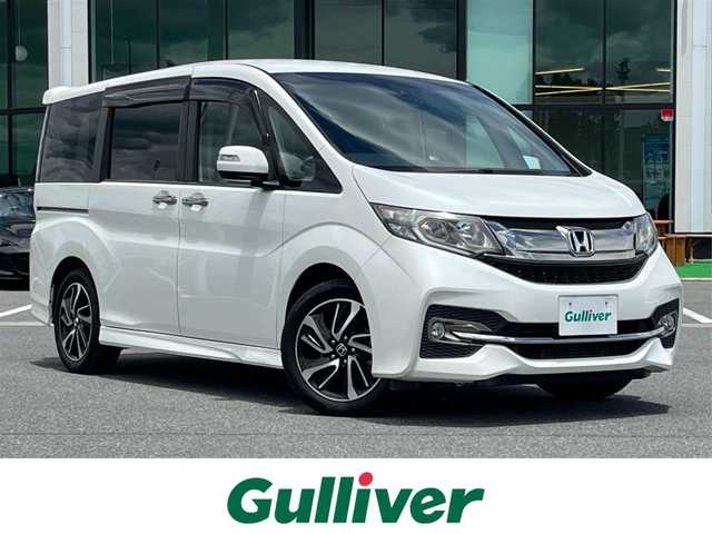 ホンダ ステップワゴン スパーダ クルスピセンシング 奈良県 2017(平29)年 11万km ホワイトオーキッドパール わくわくゲート　/社外ナビ　/地デジ　/ビルトインＥＴＣ　/衝突被害軽減システム　/車線逸脱警報　/ハーフレザーシート　/前席シートヒーター　/革巻きステアリング　/レーンキープアシスト