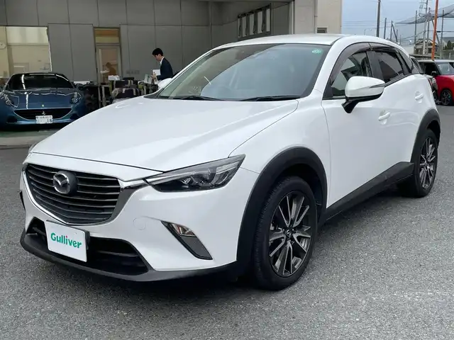 マツダ ＣＸ－３ XD ツーリング 神奈川県 2015(平27)年 6.8万km クリスタルホワイトパールマイカ ワンオーナー/4WD/黒合皮レザーシート/純正SDナビ・地デジTV/純正CD/DVD/USB/BT/バックモニター/ビルトインETC/前後ドライブレコーダー/HUD/クルーズコントロール/衝突軽減ブレーキ/BSM/純正18インチAW/LEDライト/前席シートヒーター/パドルシフト/プッシュスタート/スマートキー×2/保証書・取説あり
