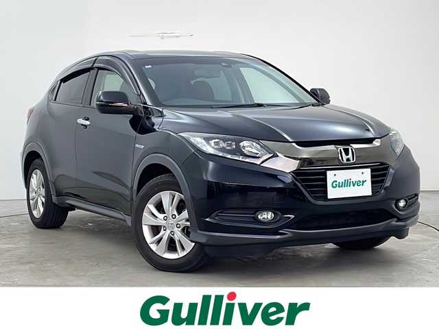 ホンダ ヴェゼル ハイブリッド X ホンダセンシング 秋田県 2018(平30)年 5.4万km クリスタルブラックパール 4WD/純正ナビ[VXM-184VFi]/(CD/DVD/BT/TV)/バックカメラ/Honda SENSING/誤発進抑制機能/LKAS/前席シートヒーター/オートクルーズコントロール/LEDヘッドライト/オートライト/パドルシフト/ドライブレコーダー/スマートキー/ビルトインETC/純正AW/フォグランプ