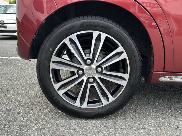 ダイハツ キャスト スタイル G SAⅡ 山口県 2017(平29)年 4.9万km ファイアークォーツレッドM ワンオーナー/社外CD/USB/AUX/純正LED/純正フォグランプ/オートライト/純正１５インチアルミホイール/革巻きステアリング/衝突被害軽減ブレーキ/横滑り防止/アイドリングストップ/スマートキー×２/純正フロアマット/純正ドアバイザー/電動格納ドアミラー