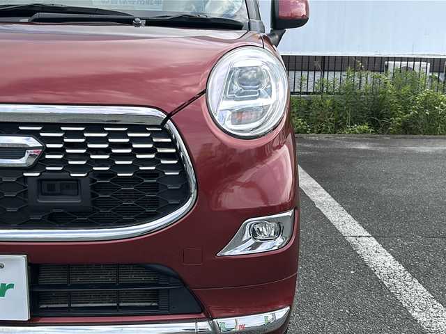 ダイハツ キャスト スタイル G SAⅡ 山口県 2017(平29)年 4.9万km ファイアークォーツレッドM ワンオーナー/社外CD/USB/AUX/純正LED/純正フォグランプ/オートライト/純正１５インチアルミホイール/革巻きステアリング/衝突被害軽減ブレーキ/横滑り防止/アイドリングストップ/スマートキー×２/純正フロアマット/純正ドアバイザー/電動格納ドアミラー