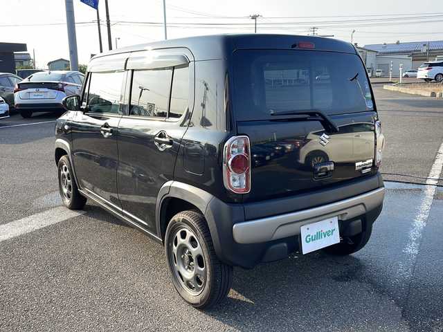 スズキ ハスラー G 新潟県 2018(平30)年 4.9万km ブルーイッシュブラックパール3 4WD/シートヒーター/スペアキー/プッシュスタート/冬タイヤ積載/スマートキー/シガーソケット/社外フロアマット/電動格納ミラー/フォグランプ/衝突軽減