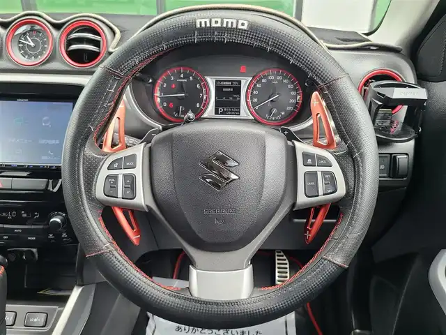 スズキ エスクード 1．4 ターボ 福岡県 2018(平30)年 12.9万km ギャラクティックグレーメタリック 純正メモリナビ(SKX-S803)/FM/AM/CD/DVD/SD/BT/フルセグTV/クルーズコントロール/スマートキー/プッシュスタート/ETC/ハーフレザーシート/シートヒーター/ルーフレール/フロントスキッドバー(JAOS)/マッドガード(JAOS)/社外マフラー(JAOS:BATTLEZ)/社外アルミホイール(XTREME-J)