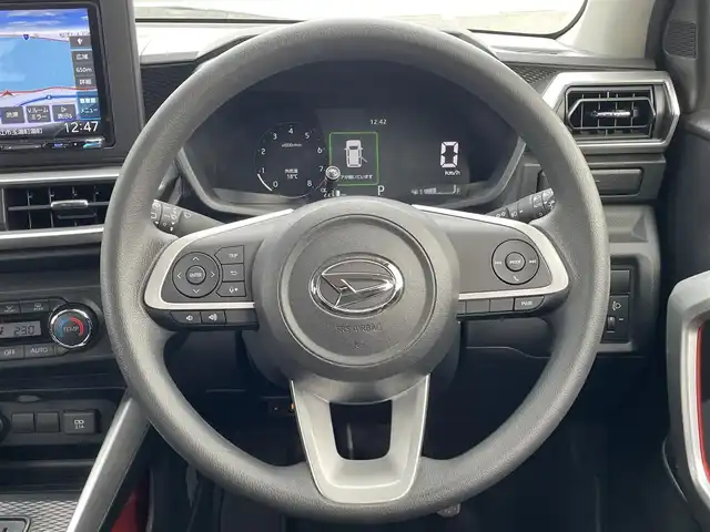 ダイハツ ロッキー X 島根県 2021(令3)年 4.9万km ブラックマイカメタリック 登録時走行距離　48108km/ワンオーナー/取扱説明書（車両/ナビ）/保証書/純正ナビ（MDV-M907DL)/Bluetooth/AM/FM/SD/USB/iPod/フルセグテレビ/バックカメラ/スマートキー/スペアキー/横滑り防止装置/コーナーセンサー/オートライト/衝突軽減システム/ETC/純正アルミ１６インチ/禁煙車