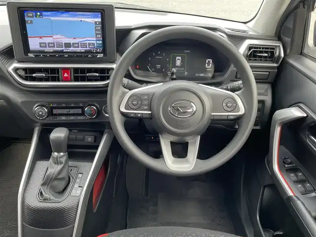 ダイハツ ロッキー X 島根県 2021(令3)年 4.9万km ブラックマイカメタリック 登録時走行距離　48108km/ワンオーナー/取扱説明書（車両/ナビ）/保証書/純正ナビ（MDV-M907DL)/Bluetooth/AM/FM/SD/USB/iPod/フルセグテレビ/バックカメラ/スマートキー/スペアキー/横滑り防止装置/コーナーセンサー/オートライト/衝突軽減システム/ETC/純正アルミ１６インチ/禁煙車