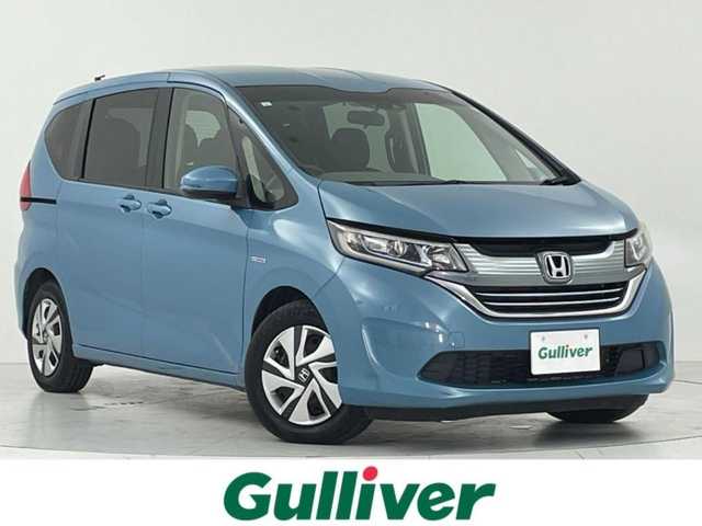 ホンダ フリード ハイブリット G ホンダセンシング 大阪府 2019(令1)年 4.4万km ブルーホライゾンM ホンダセンシング/　・CMBS警報/　・標識認識/　・レーンキープアシスト　LKA/　・先行車発進告知機能/　・レーダークルーズコントロール/純正SDナビ/　Bluetooth/DVD/CD/FM/AM/フルセグTV/バックカメラ/両側パワースライドドア/LEDオートライト/スマートキー/ビルトインETC/ステアリングスイッチ