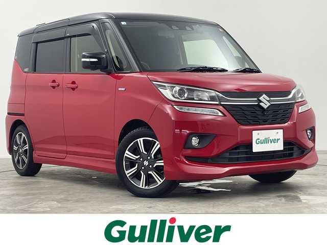 スズキ ソリオ バンディット HV MV 三重県 2020(令2)年 4万km ファーベントレッド/スーパーブラックパール 禁煙車/パナソニック製7型ナビ/　CD/DVD/フルセグTV/Bluetooth/全方位カメラ/両側パワースライドドア/パドルシフト/レーダークルーズコントロール/スマートキー/アイドリングストップ/衝突軽減ブレーキシステム/レーンキープシステム/オートライト/純正アルミホイール/フォグライト/オートライト/シートヒーター/ETC/スペアキー/AAC/プッシュスタート