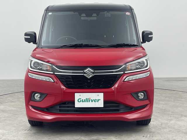 スズキ ソリオ バンディット HV MV 三重県 2020(令2)年 4万km ファーベントレッド/スーパーブラックパール 禁煙車/パナソニック製7型ナビ/　CD/DVD/フルセグTV/Bluetooth/全方位カメラ/両側パワースライドドア/パドルシフト/レーダークルーズコントロール/スマートキー/アイドリングストップ/衝突軽減ブレーキシステム/レーンキープシステム/オートライト/純正アルミホイール/フォグライト/オートライト/シートヒーター/ETC/スペアキー/AAC/プッシュスタート