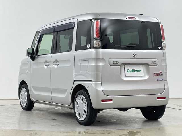 スズキ スペーシア HYBRID G 道央・札幌 2020(令2)年 5.1万km シルキーシルバーメタリック ・4WD/・社外SDナビ/・BT/CD/SD/USB/フルセグTV/・左側パワースライドドア/・D席シートヒーター/・LEDオートライト/・アイドリングストップ/・スマートキー×2/・社外エンジンスターター/・プッシュスタート/・ドライブレコーダー前/・ETC