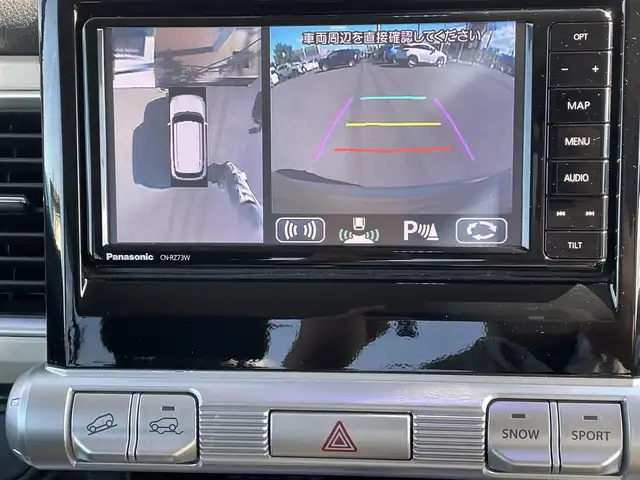 スズキ クロスビー HYBRID MZ 道央・札幌 2018(平30)年 5.1万km ラッシュイエローメタリック/ブラック2トーンルーフ 社外7インチナビ（AM/FM/フルセグTV/CD/DVD/BT/USB/SD/MS/iPod）/社外AW＋夏タイヤMUDSTAR（175/65R15）/全方位モニター/ビルトインETC/社外前後式ドライブレコーダー/自動ブレーキ/前後コーナーセンサー/横滑り防止装置/クルーズコントロール/レーンキープアシスト/プッシュスタート/インテリキー×２/アイドリングストップ/前席シートヒーター/マニュアルモード付シフト（コラム）/積込純正AW（ブラック）＋アイスガード60（175/60R16）’2021製溝6mm/レーダー（スーパーキャットA330）/ヒッチメンバー（SUN AUTO製）/１インチリフトアップ